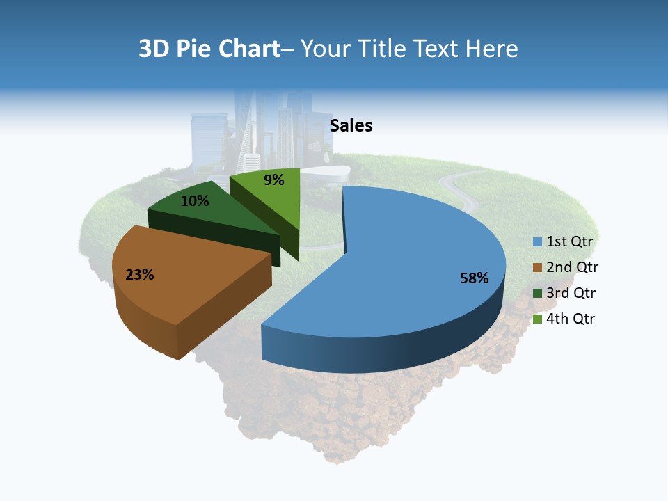 Glass Ecological Scraper PowerPoint Template