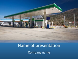 Modern Gas Station PowerPoint Template