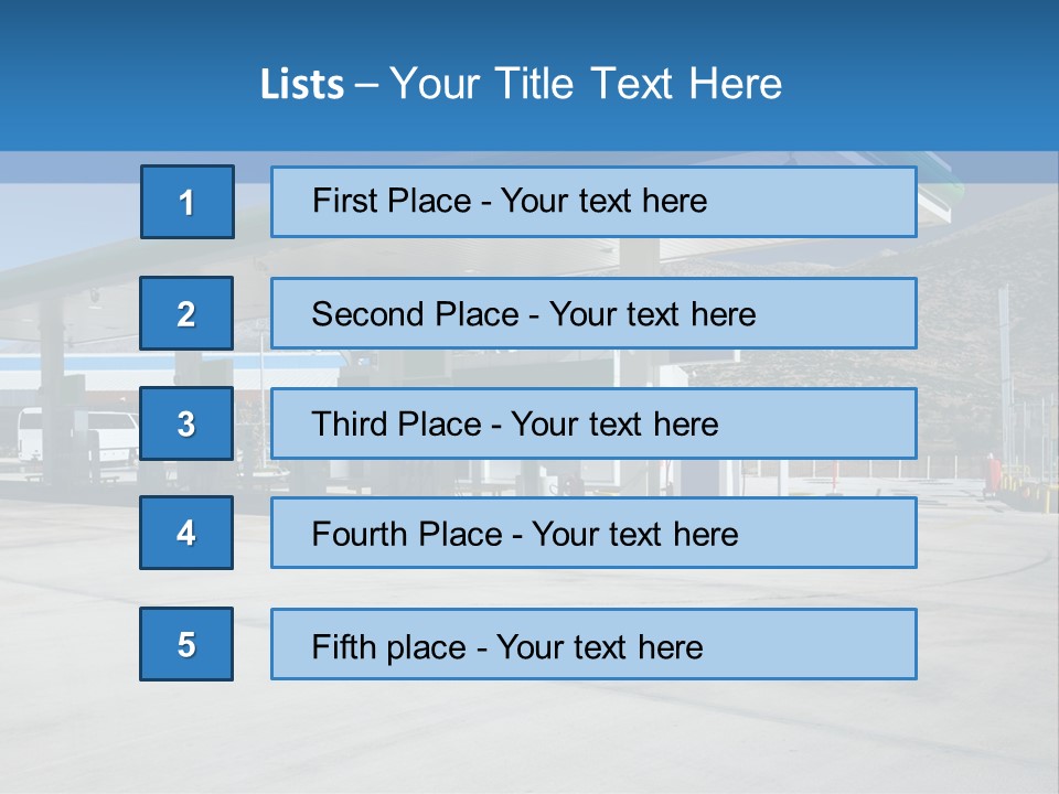 Modern Gas Station PowerPoint Template