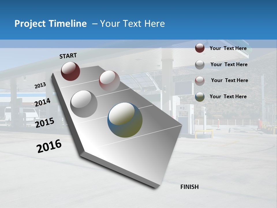 Modern Gas Station PowerPoint Template