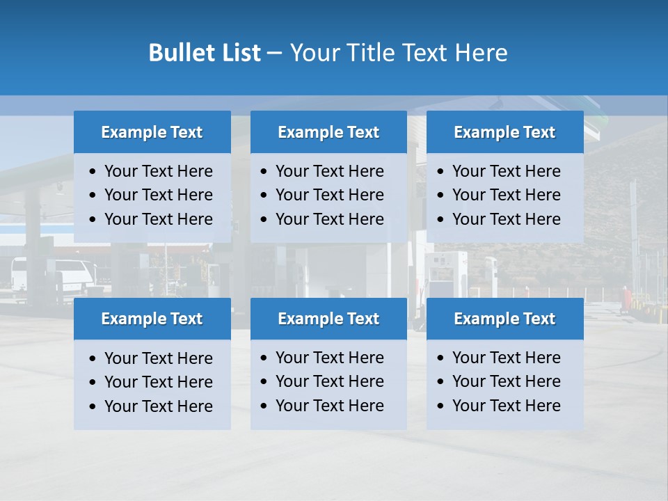 Modern Gas Station PowerPoint Template