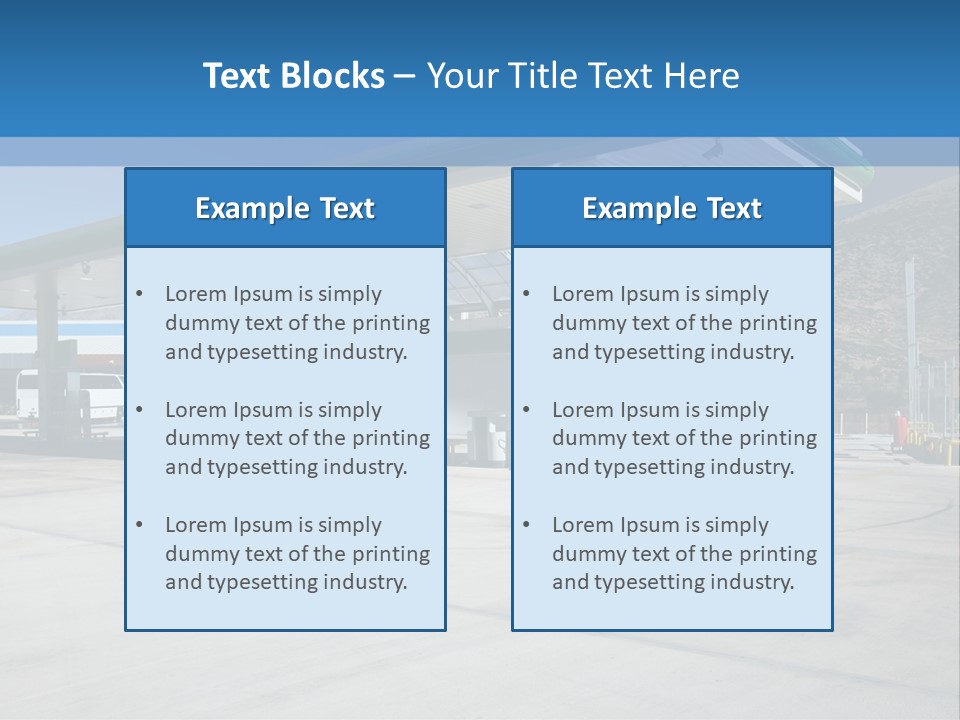 Modern Gas Station PowerPoint Template