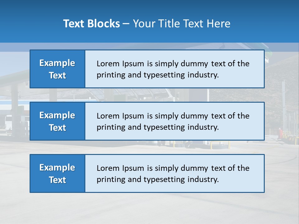 Modern Gas Station PowerPoint Template