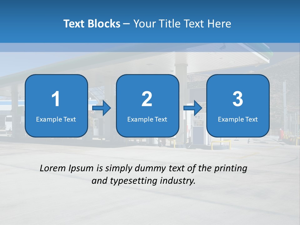 Modern Gas Station PowerPoint Template