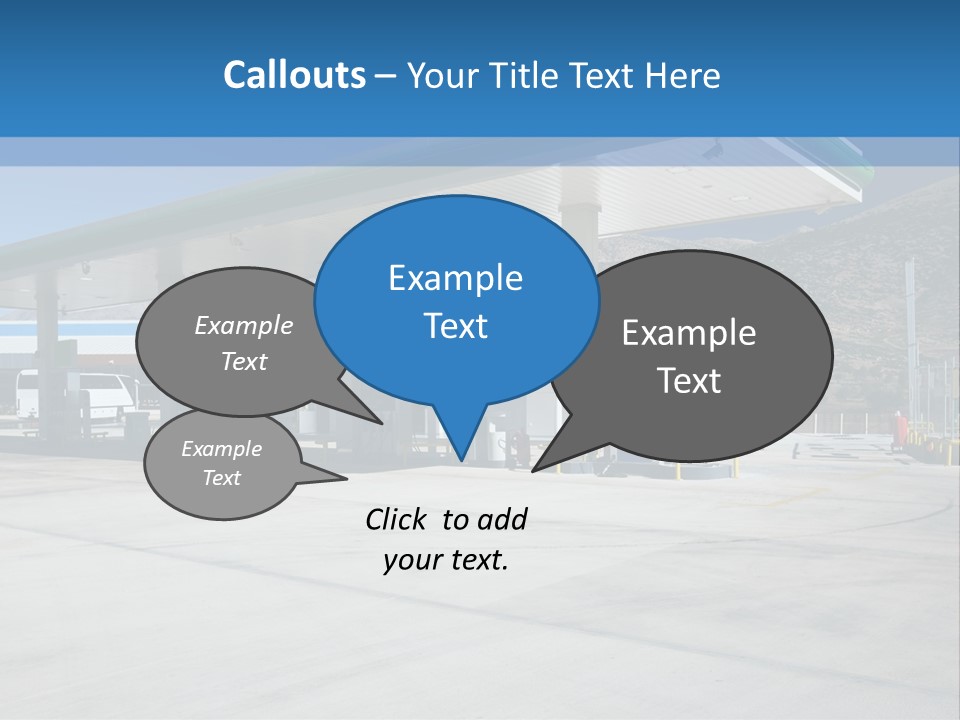 Modern Gas Station PowerPoint Template