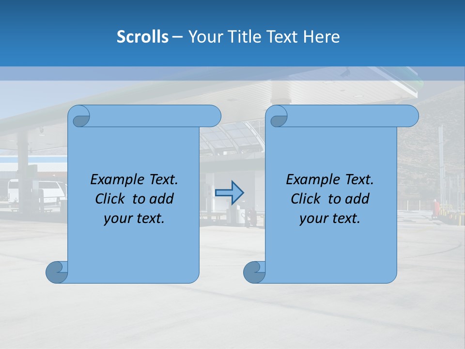 Modern Gas Station PowerPoint Template