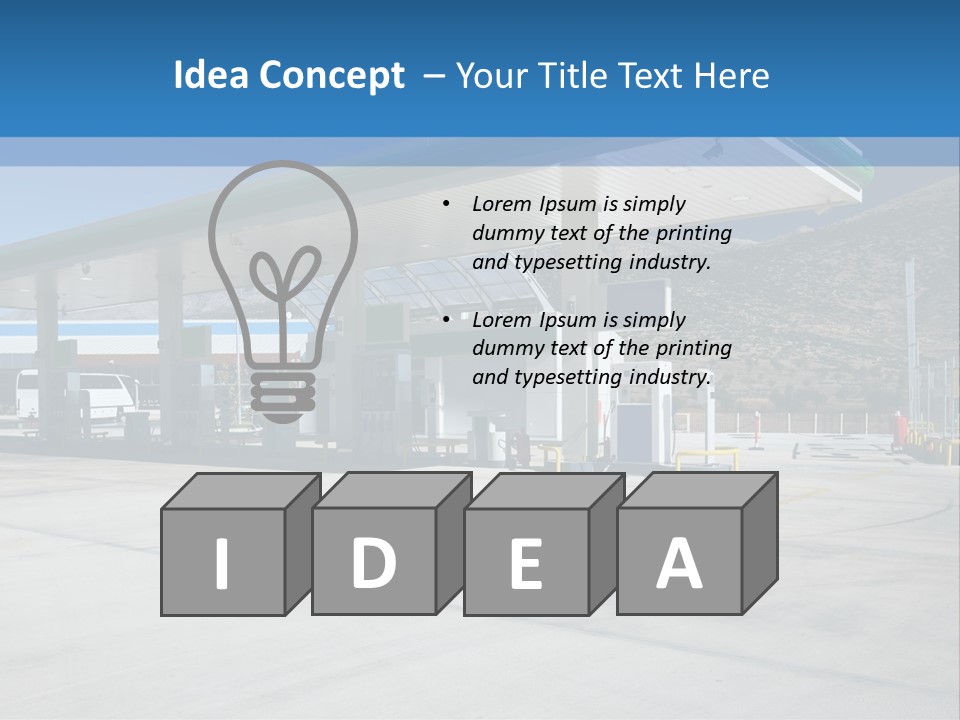 Modern Gas Station PowerPoint Template