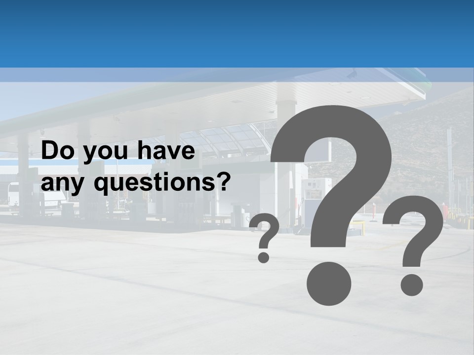 Modern Gas Station PowerPoint Template