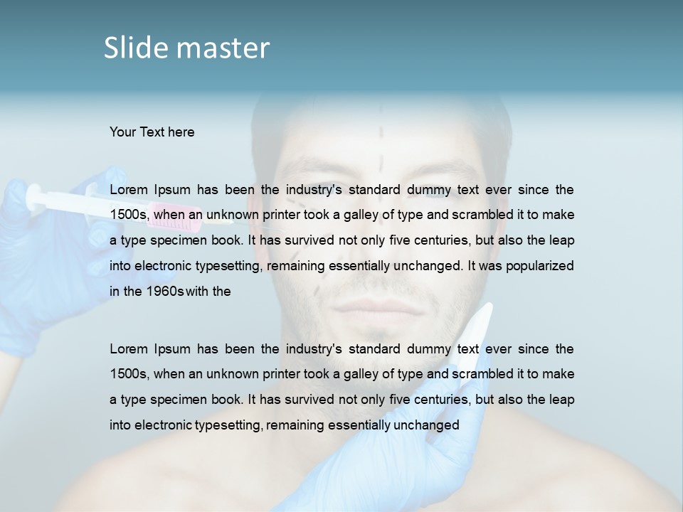 Male Botox PowerPoint Template