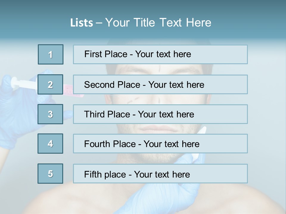 Male Botox PowerPoint Template