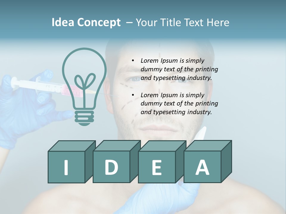 Male Botox PowerPoint Template