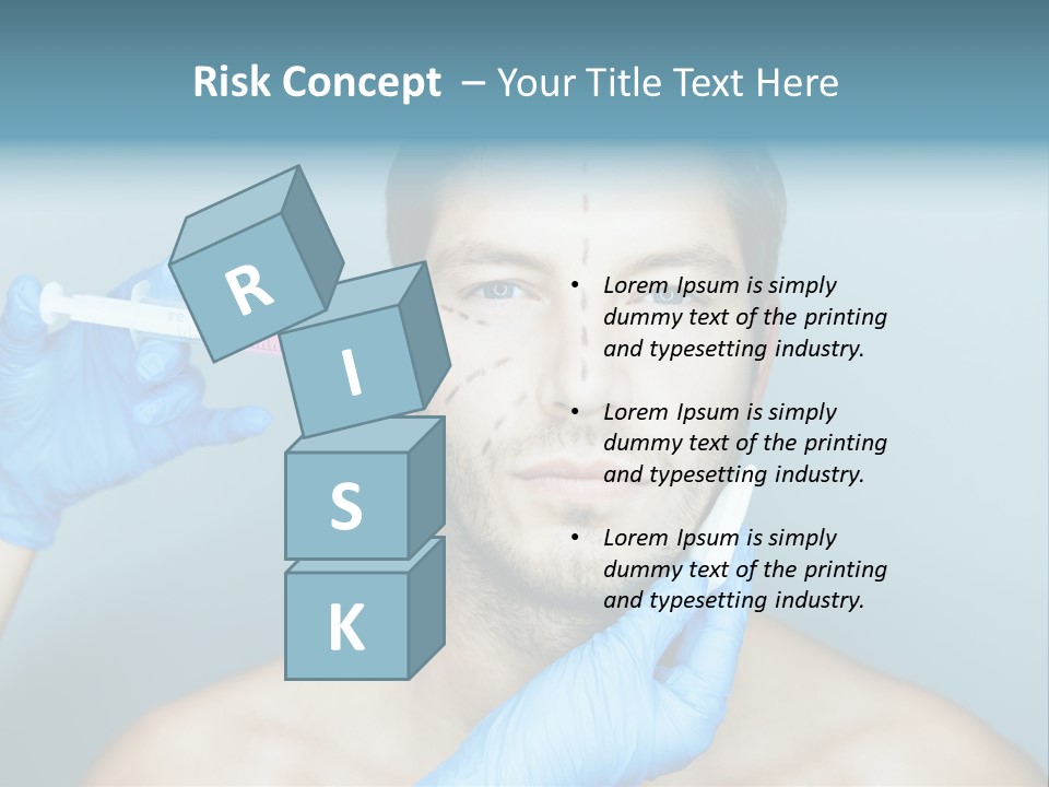 Male Botox PowerPoint Template