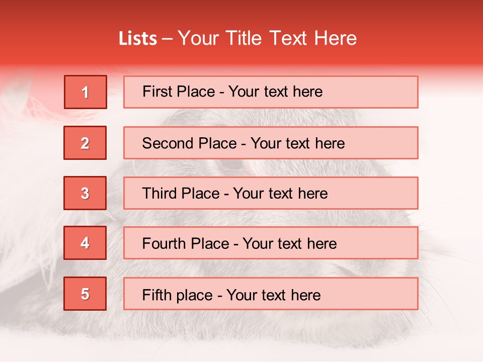 Christmas Bunny PowerPoint Template