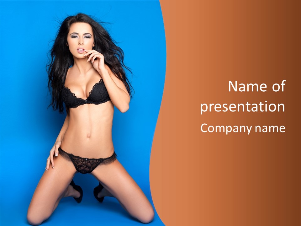 Fashion Sensuality Clean PowerPoint Template