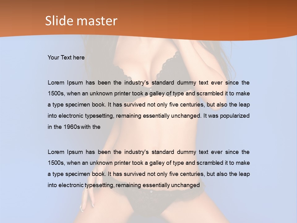 Fashion Sensuality Clean PowerPoint Template