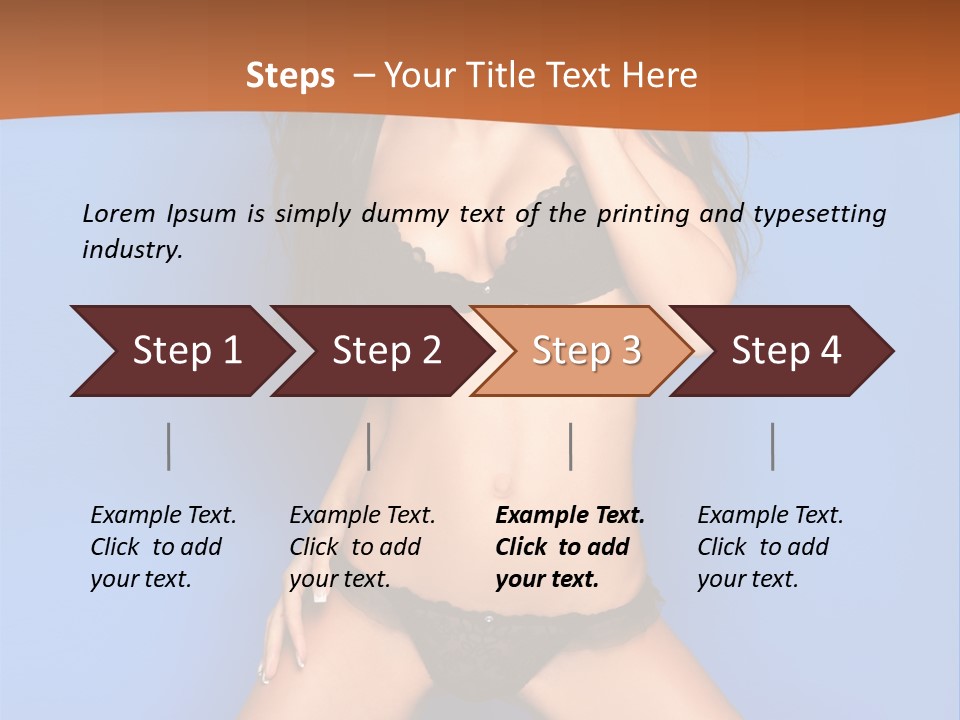 Fashion Sensuality Clean PowerPoint Template