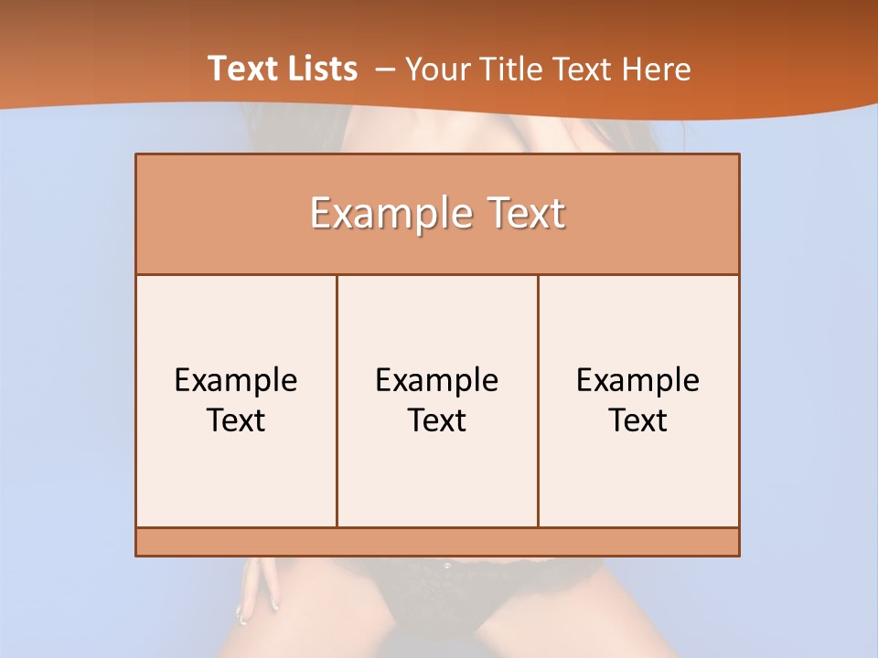 Fashion Sensuality Clean PowerPoint Template