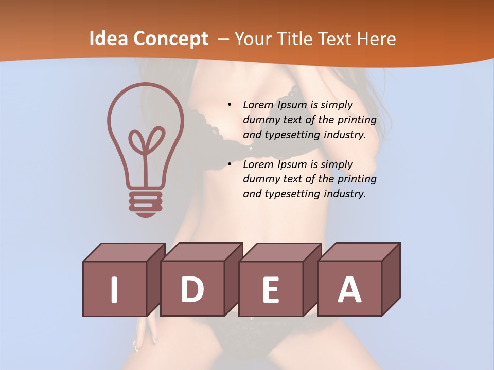 Fashion Sensuality Clean PowerPoint Template