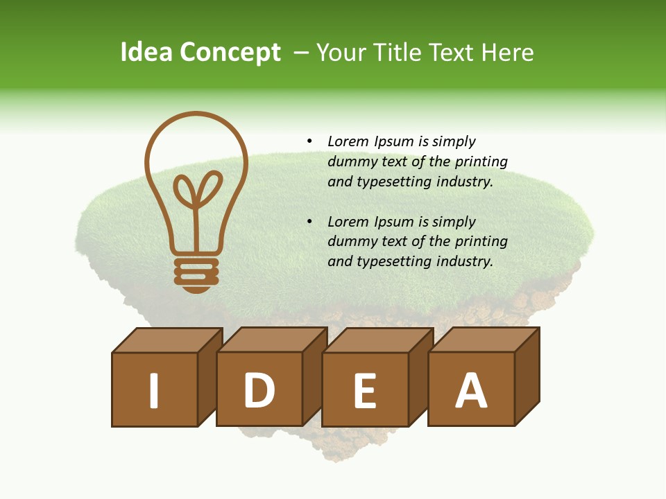 Solitary Ecological Islay PowerPoint Template