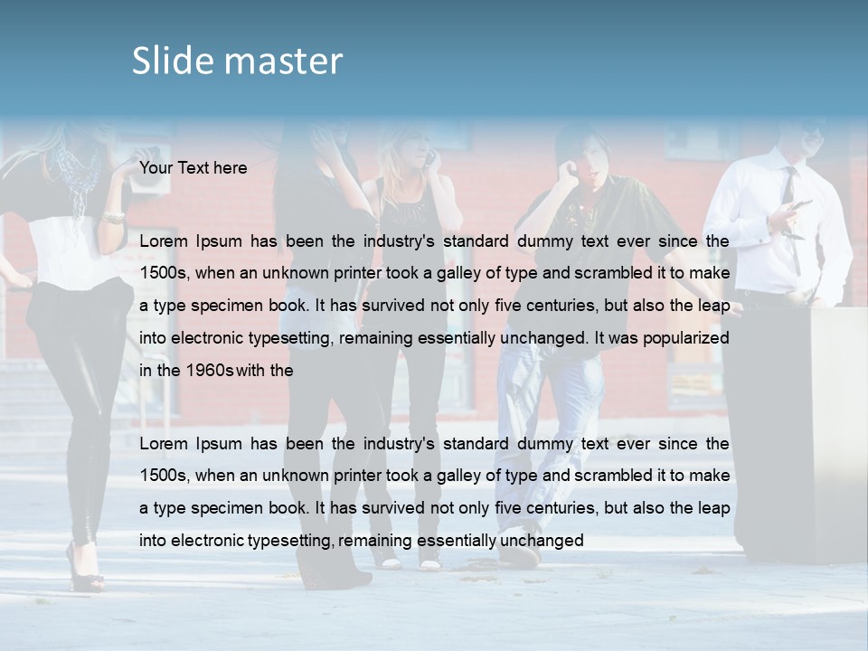 People Calling PowerPoint Template