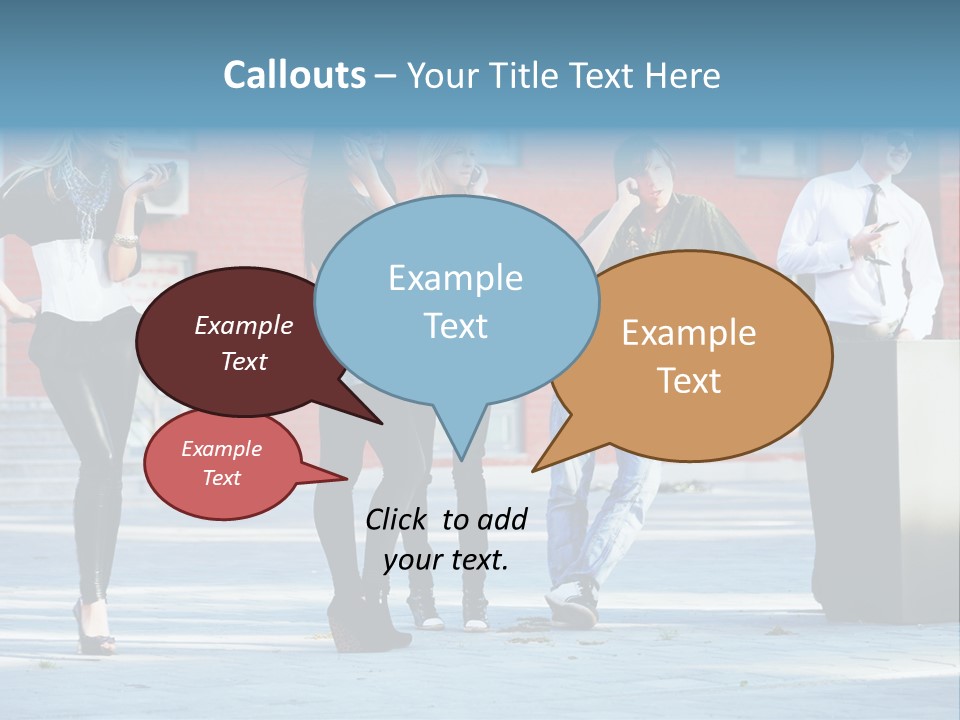People Calling PowerPoint Template
