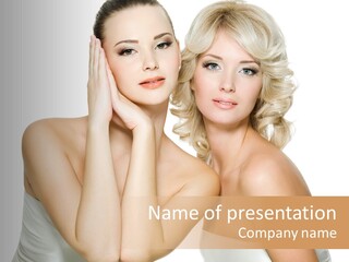 Faces Of Beautiful Women PowerPoint Template