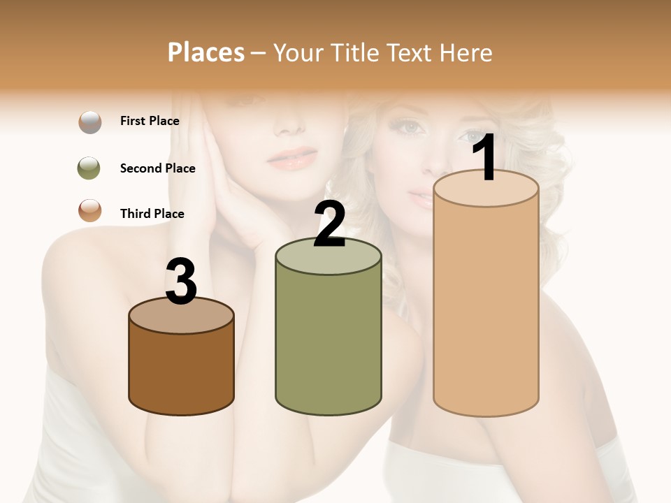 Faces Of Beautiful Women PowerPoint Template