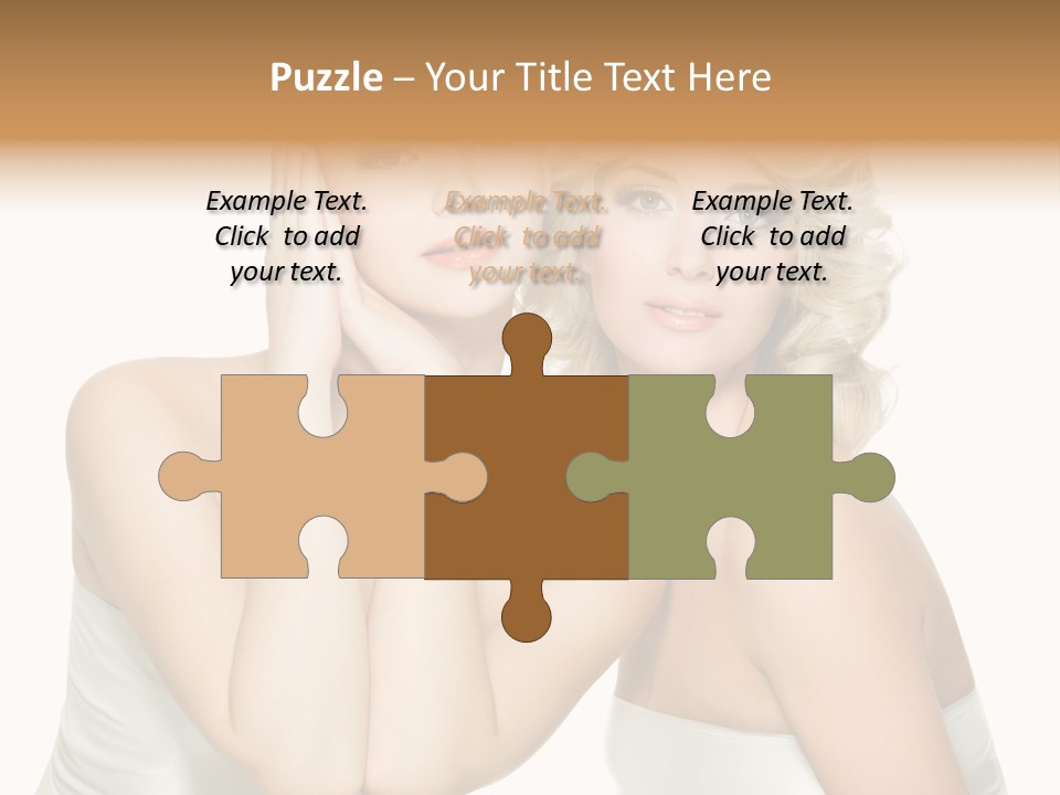 Faces Of Beautiful Women PowerPoint Template