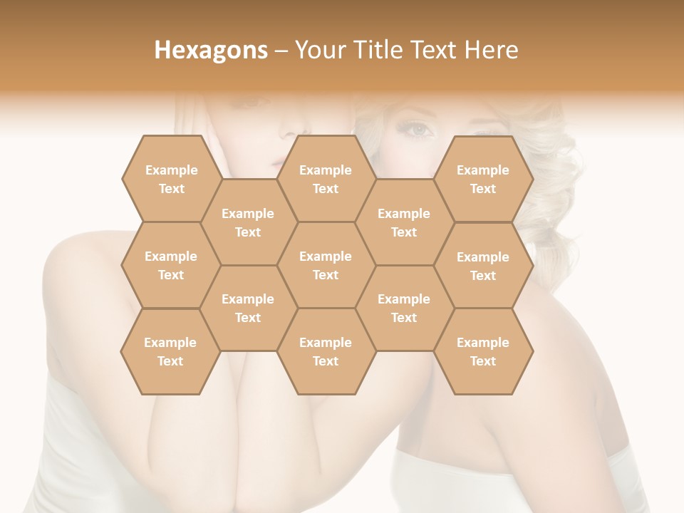 Faces Of Beautiful Women PowerPoint Template