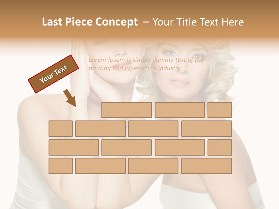 Faces Of Beautiful Women PowerPoint Template