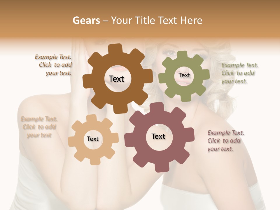 Faces Of Beautiful Women PowerPoint Template