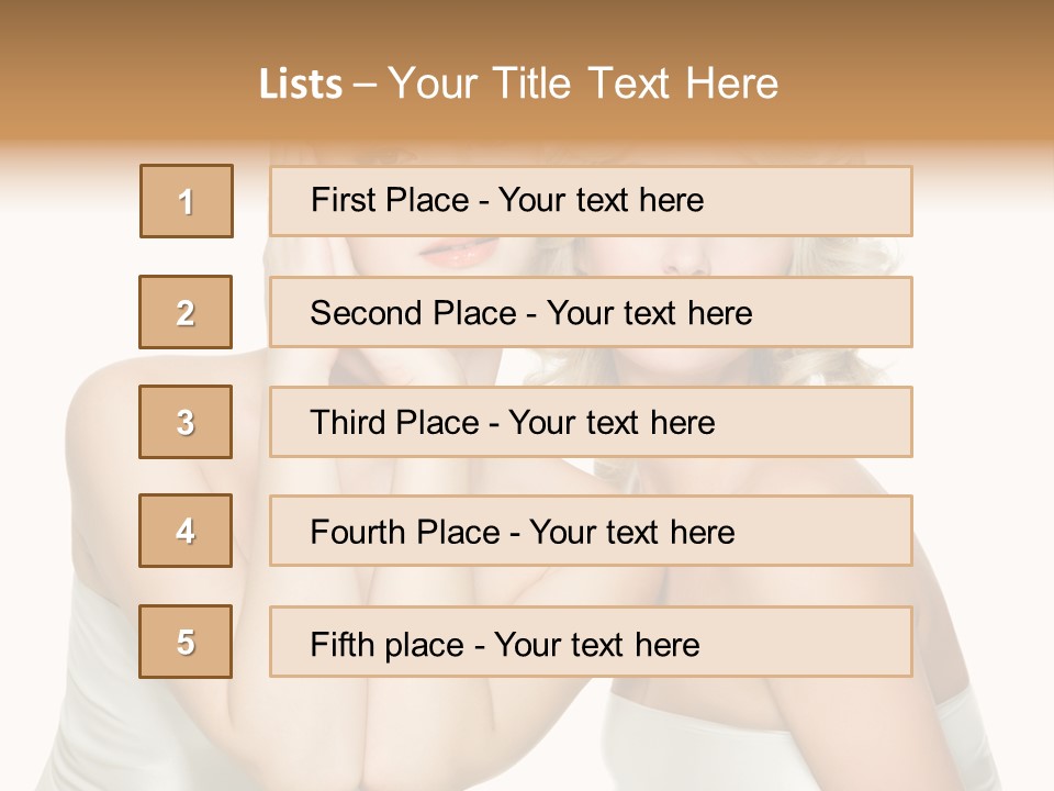 Faces Of Beautiful Women PowerPoint Template