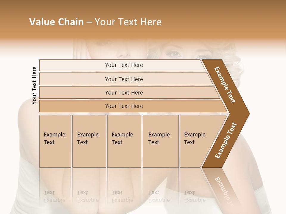 Faces Of Beautiful Women PowerPoint Template