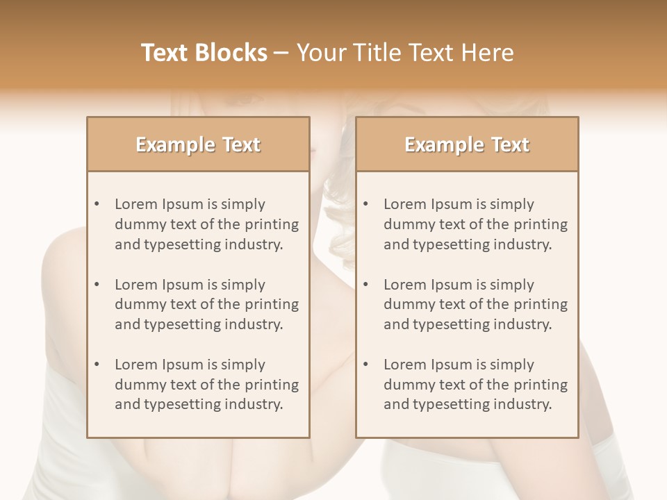 Faces Of Beautiful Women PowerPoint Template
