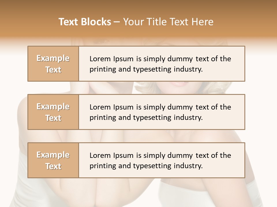 Faces Of Beautiful Women PowerPoint Template