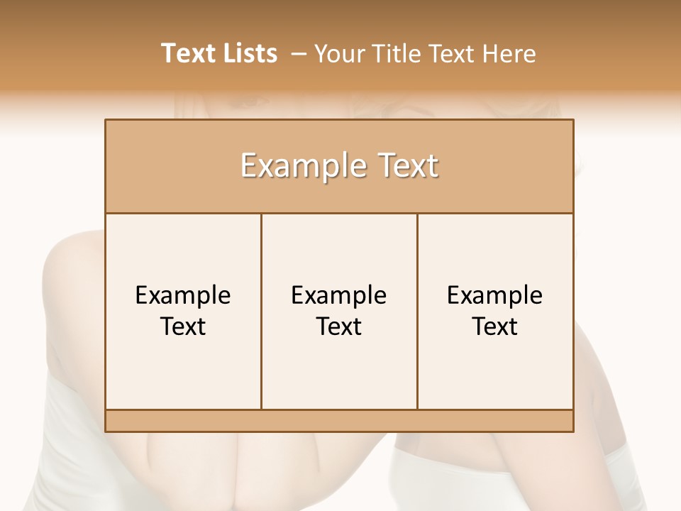 Faces Of Beautiful Women PowerPoint Template