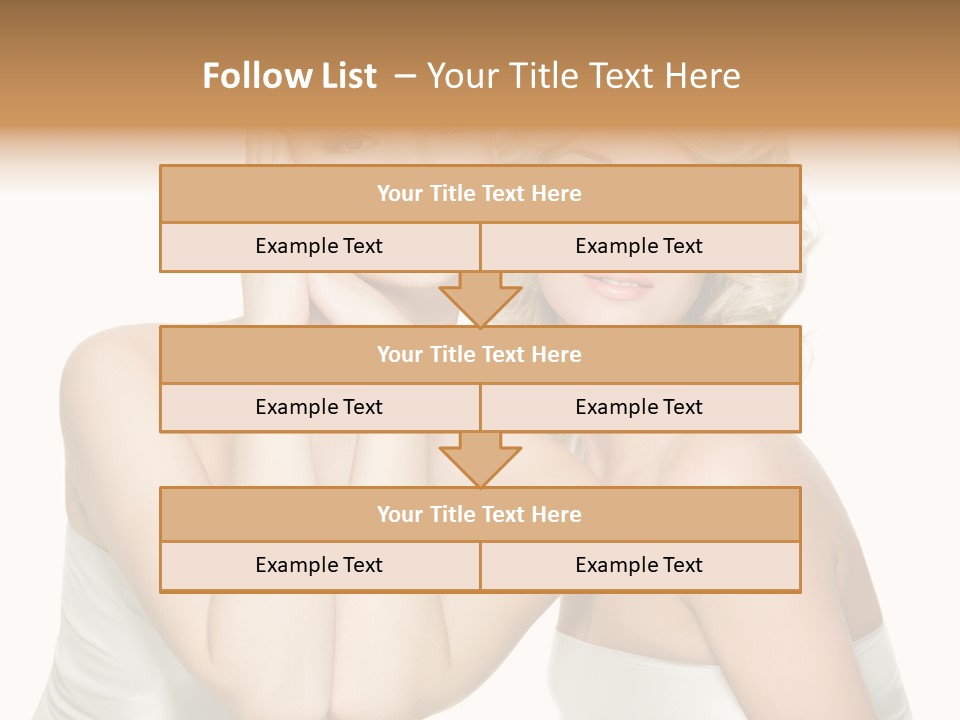 Faces Of Beautiful Women PowerPoint Template