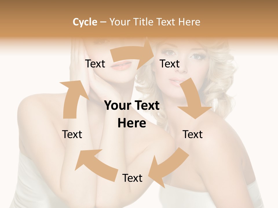 Faces Of Beautiful Women PowerPoint Template