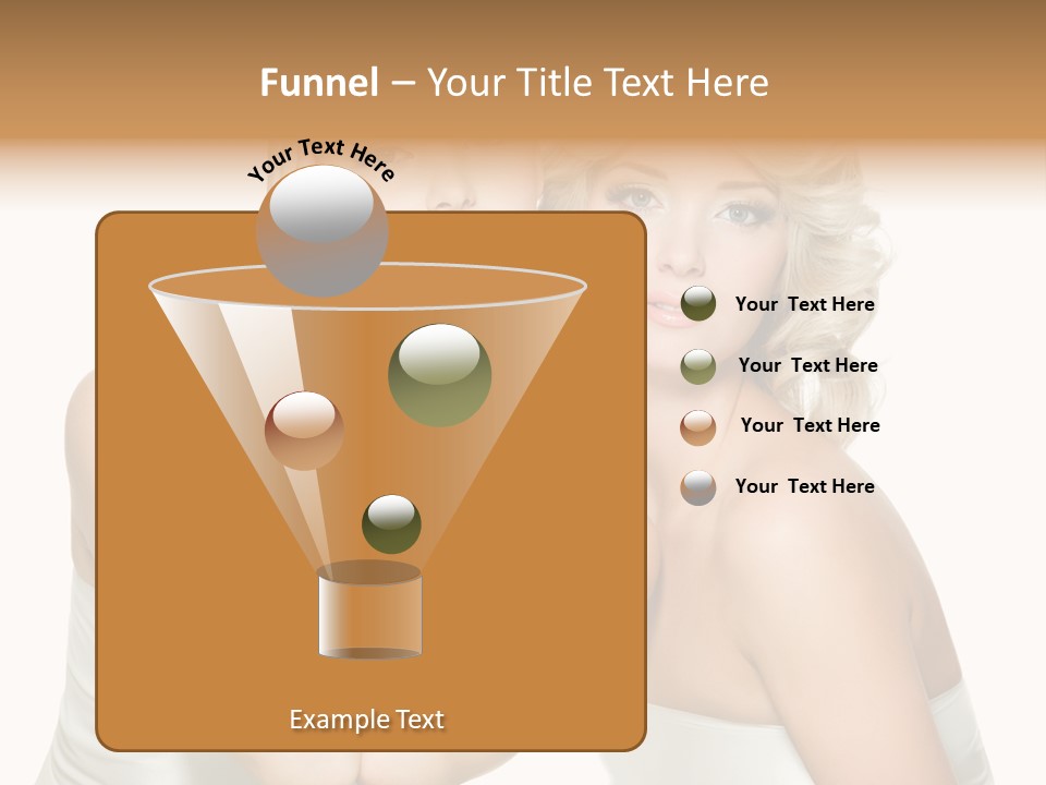 Faces Of Beautiful Women PowerPoint Template