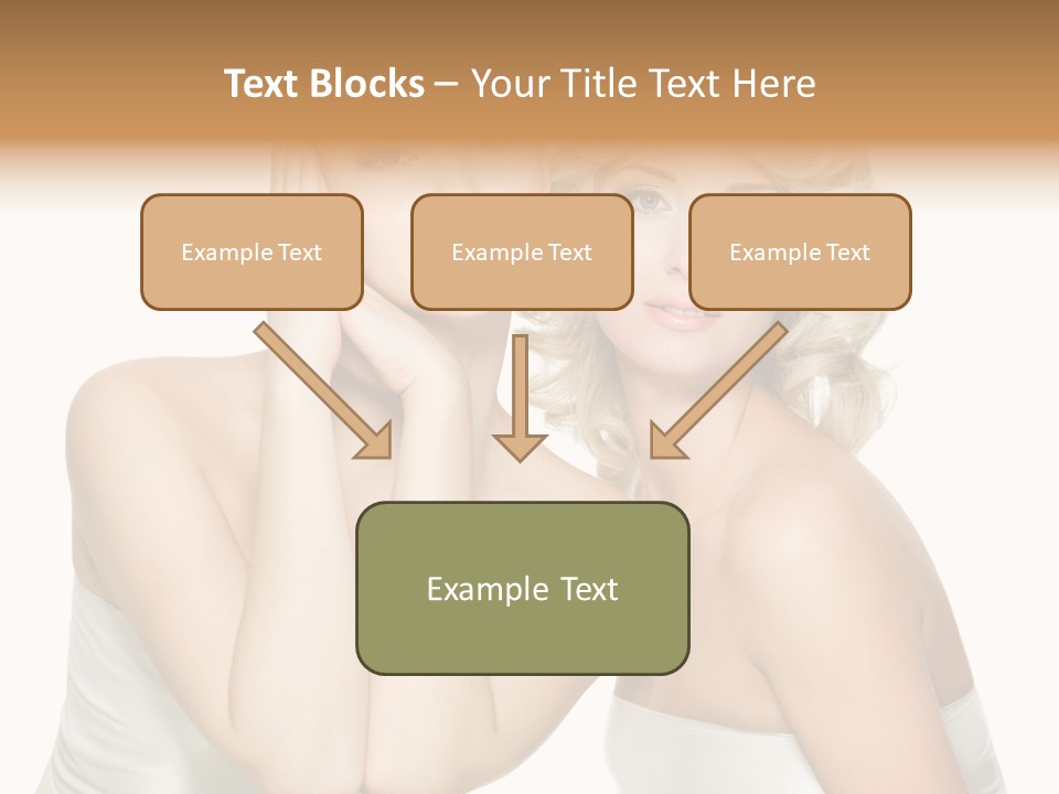 Faces Of Beautiful Women PowerPoint Template