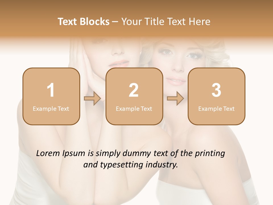 Faces Of Beautiful Women PowerPoint Template