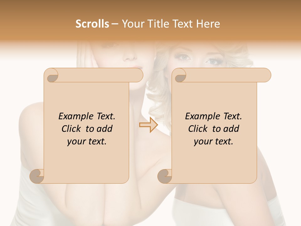 Faces Of Beautiful Women PowerPoint Template