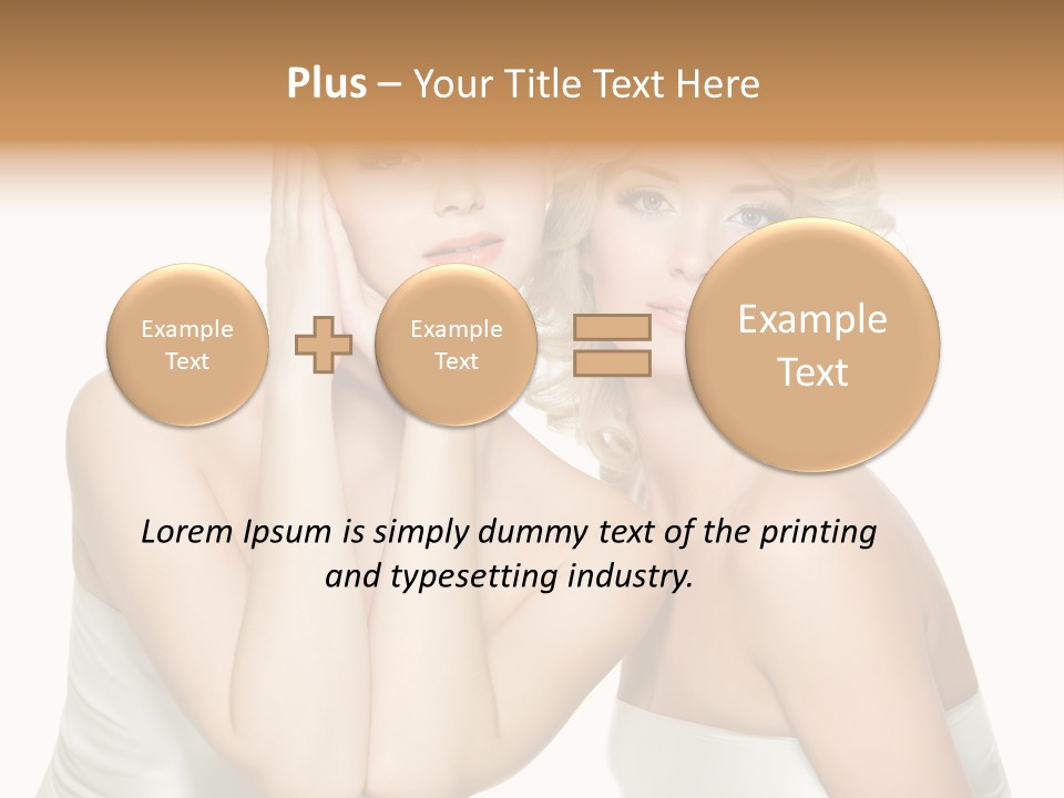 Faces Of Beautiful Women PowerPoint Template