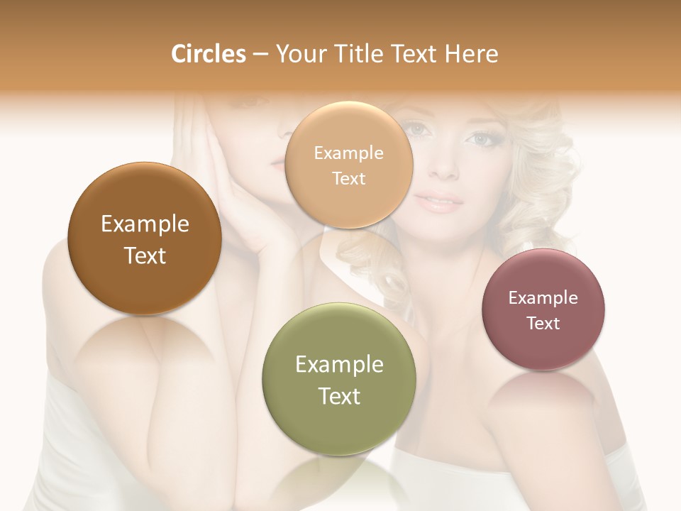 Faces Of Beautiful Women PowerPoint Template