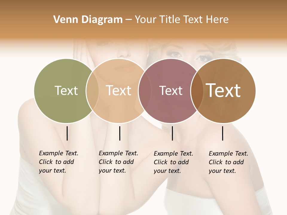 Faces Of Beautiful Women PowerPoint Template