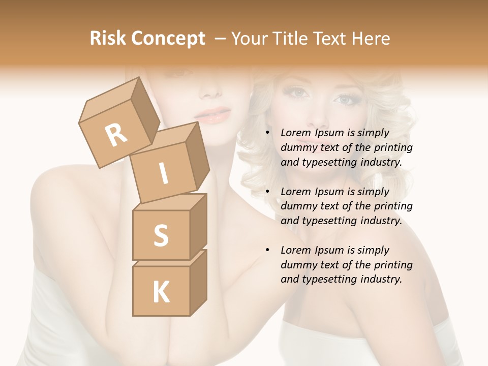 Faces Of Beautiful Women PowerPoint Template