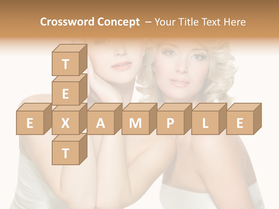 Faces Of Beautiful Women PowerPoint Template