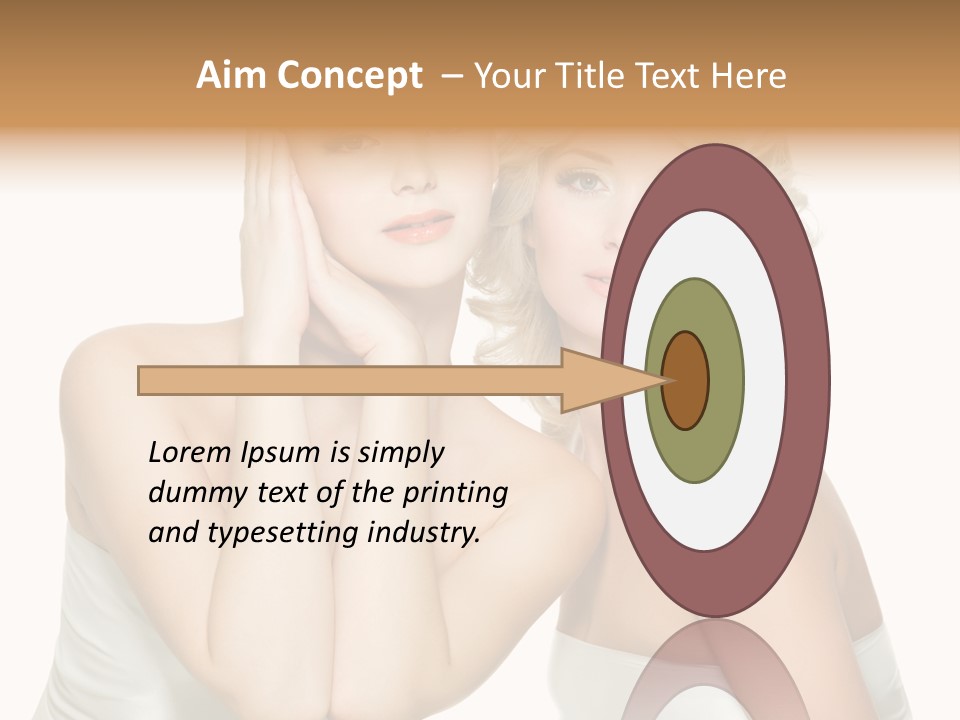 Faces Of Beautiful Women PowerPoint Template