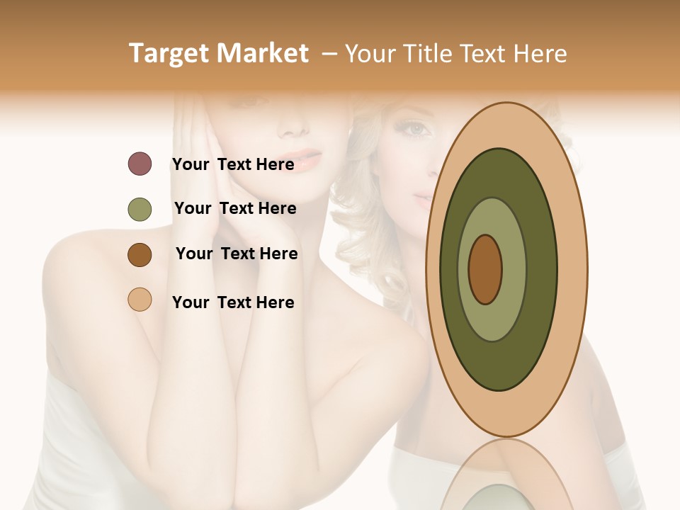 Faces Of Beautiful Women PowerPoint Template