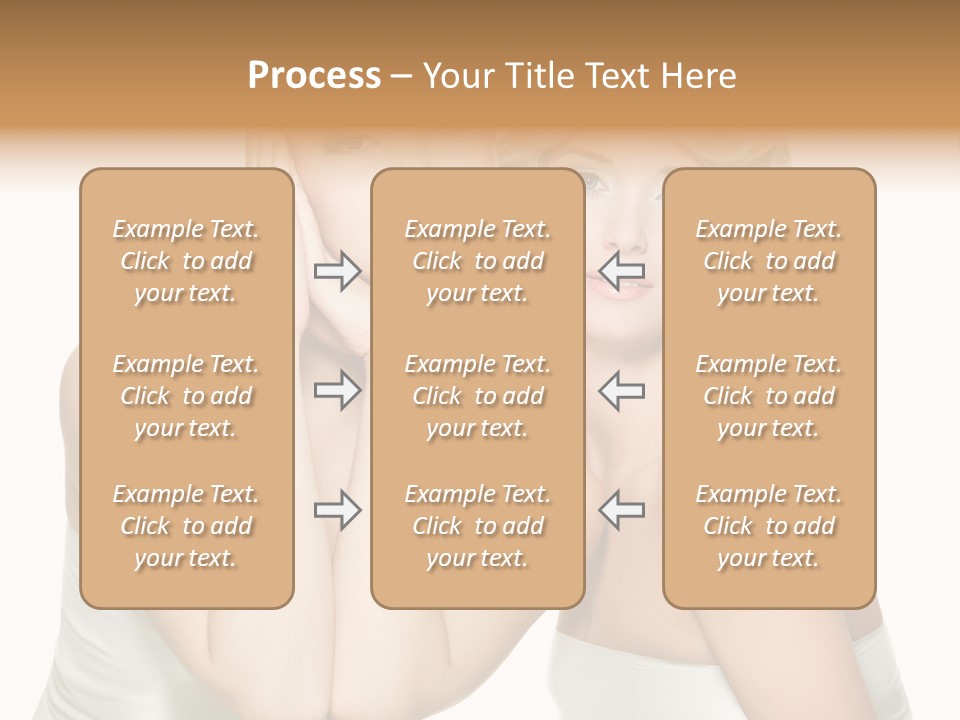 Faces Of Beautiful Women PowerPoint Template